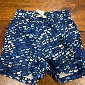 Blue Whale Patterned Kids swim Shorts